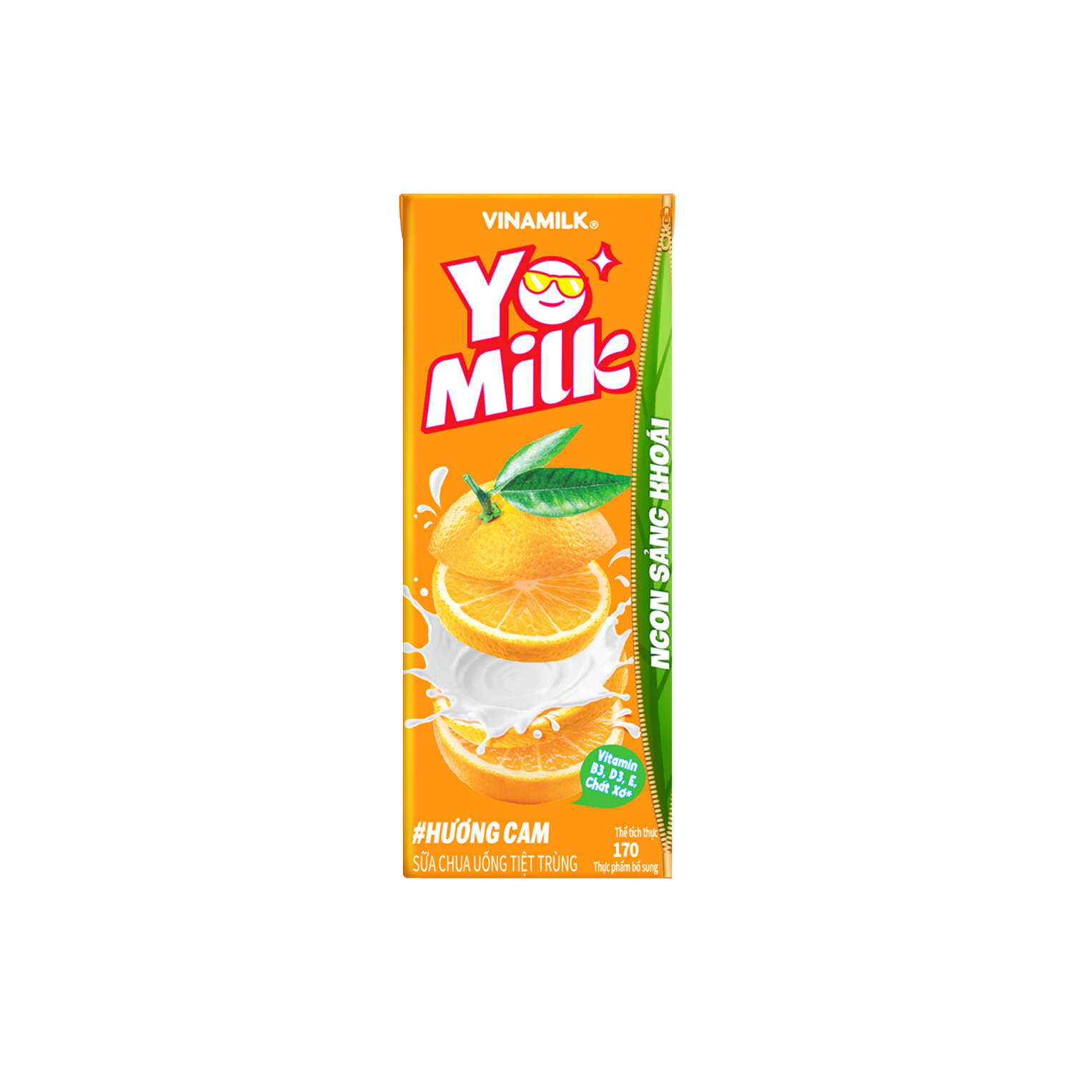 Sữa chua uống tiệt trùng Yomilk Hương Cam